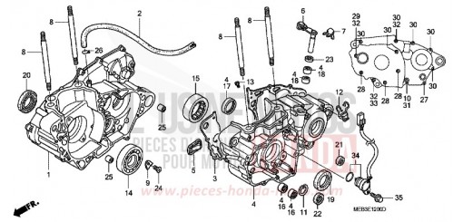 CARTER MOTEUR CRF450R5 de 2005